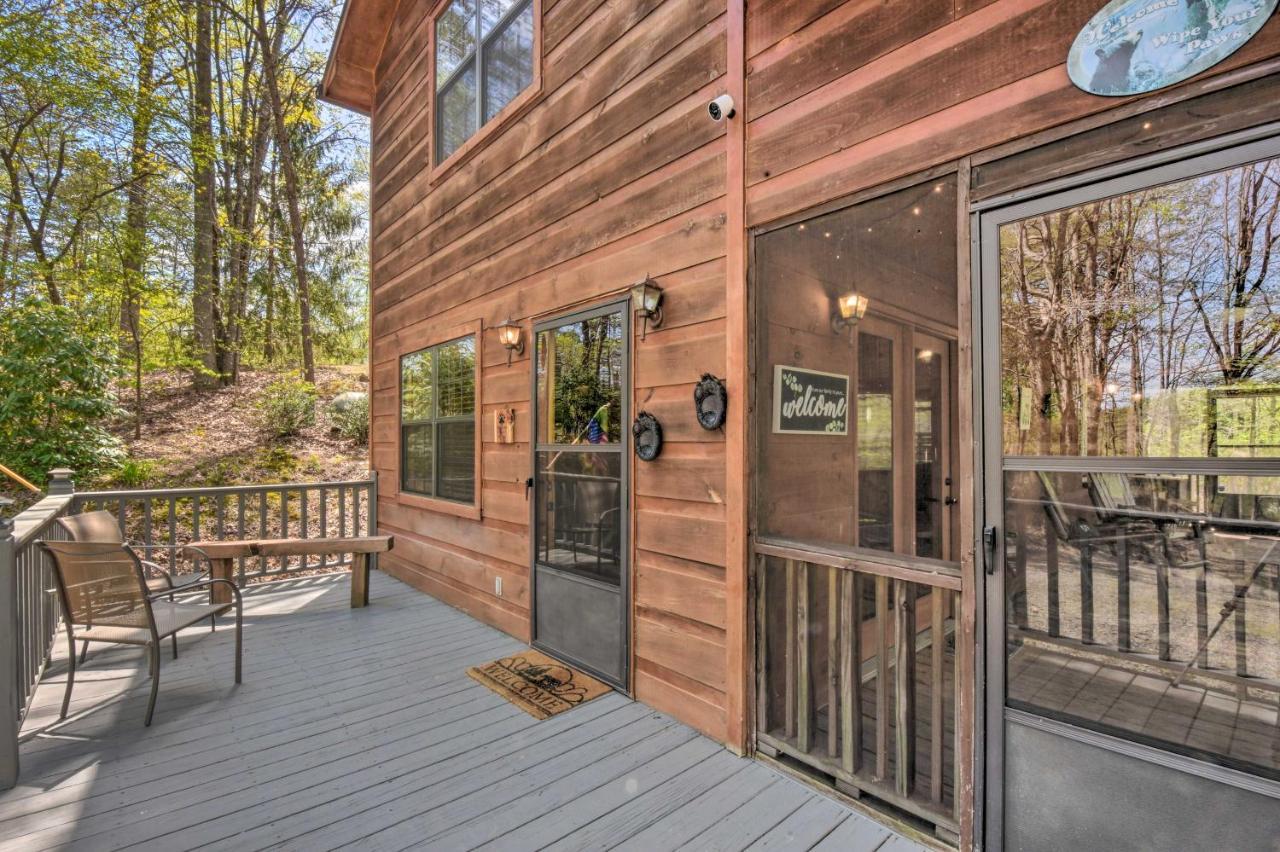 Cozy Hiawassee Cabin With Fire Pit And Mtn Views! מראה חיצוני תמונה